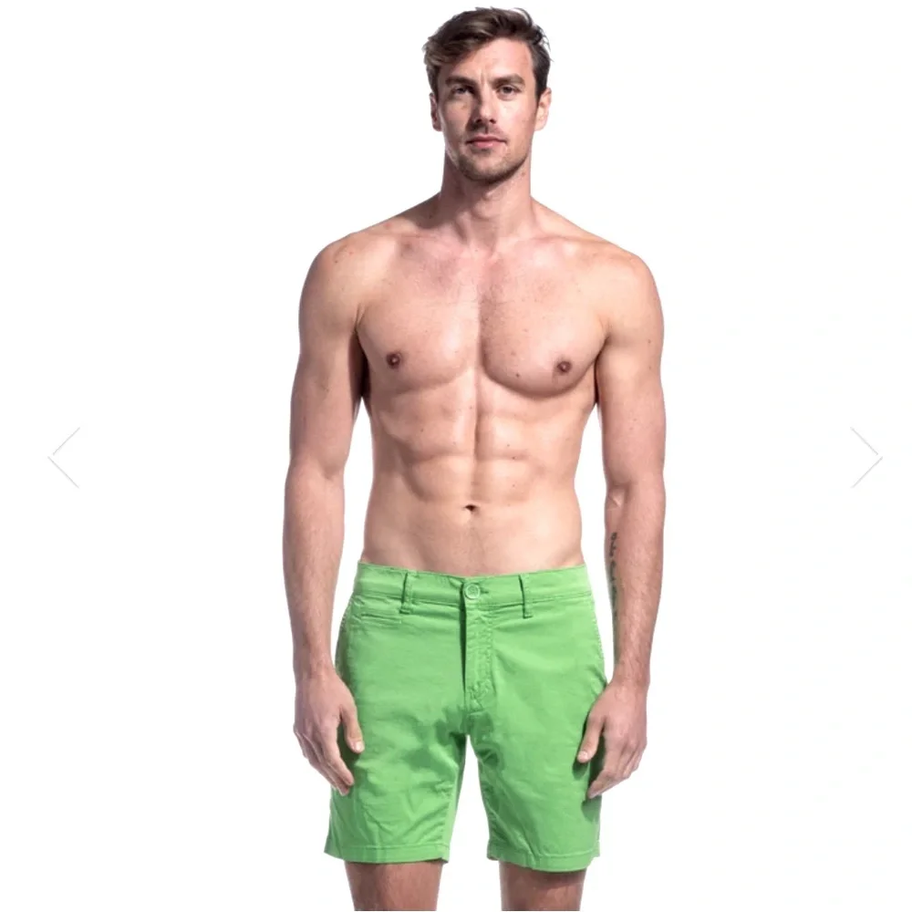 J. Crew - Mens 9” Cotton Stanton Short in Neon Lime